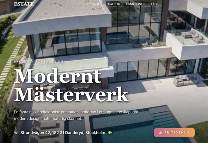 Portfolio website example